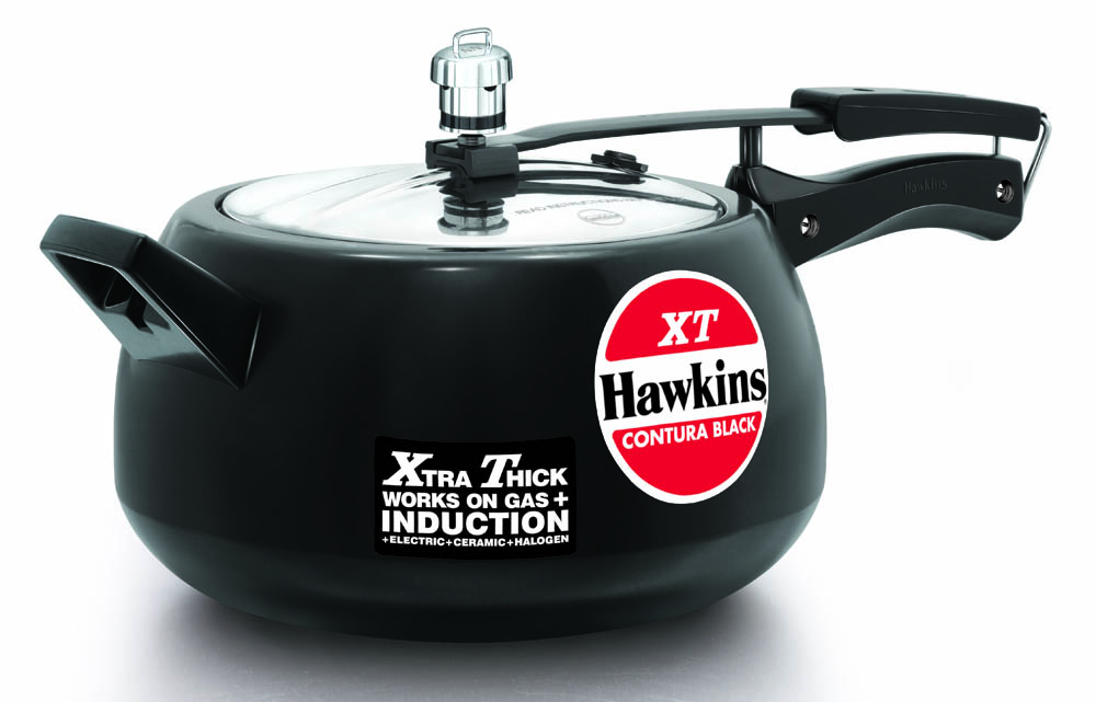Hawkins Induction Compatible Contura Black XT Pressure Cooker 3Liter